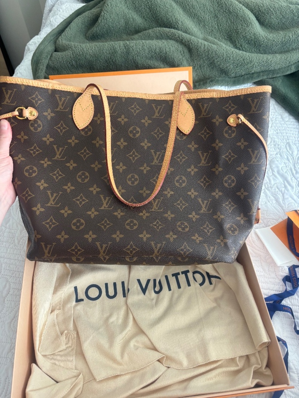 Louis Vuitton Neverfull MM NM Monogram Pivoine + Pouch